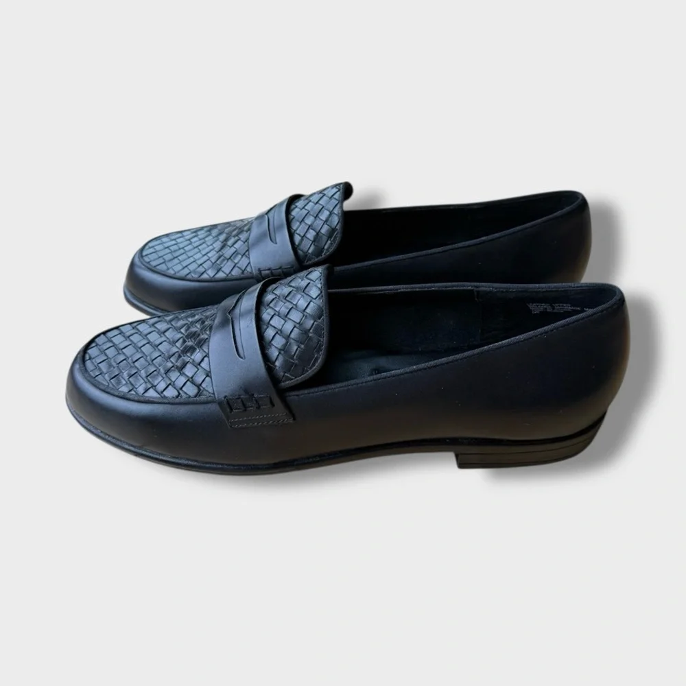 J.G. Hook Woven Leather Loafers - Picture 1 of 8